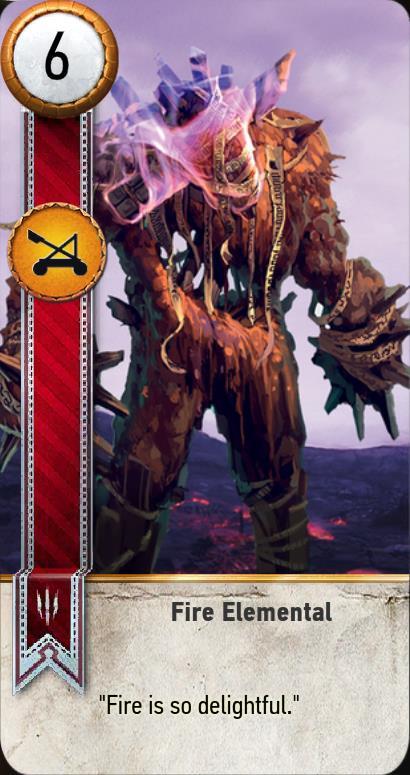 Fire Elemental Gwent Card The Witcher 3 Wiki