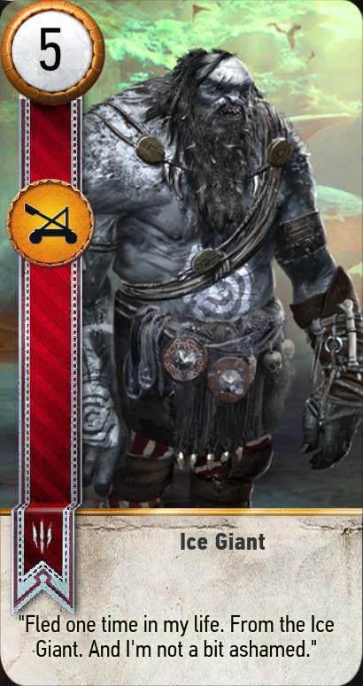 Ice Giant Gwent Card The Witcher 3 Wiki