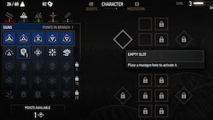 signs character menu witcher 3 wiki guide 300px min min