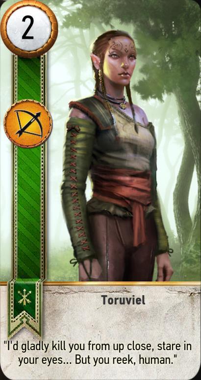 Toruviel Gwent Card The Witcher 3 Wiki