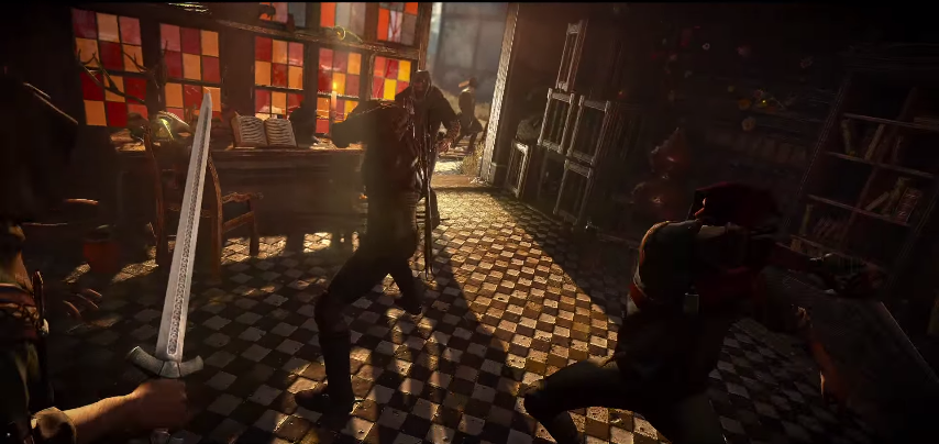 Screenshot-Combat-Geralt-Witcher-Surrounded-Humans-Criminals.png